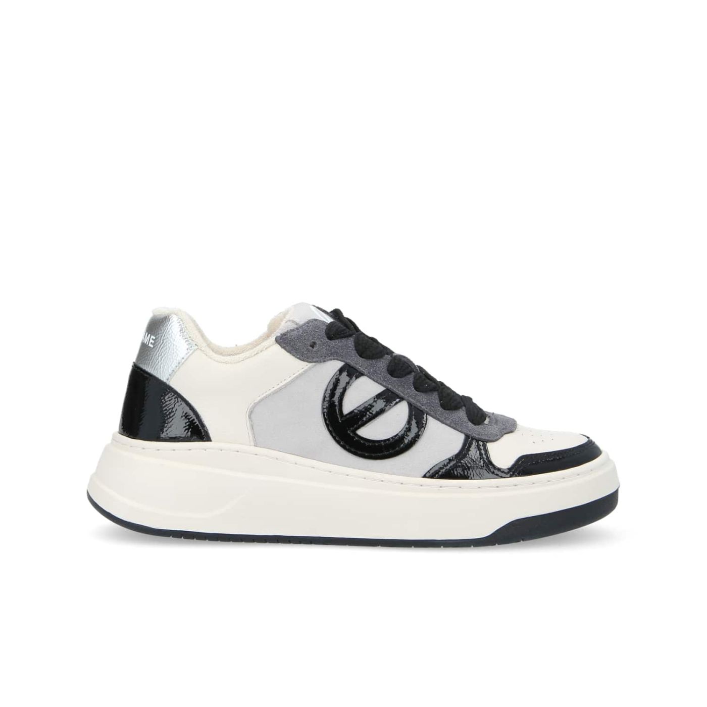 BRIDGET SNEAKER W  -  SDE/GRAIN/CRUMP  - GRIGIO/NERO/BIANCO SPORCO/